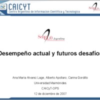 Scielo Argentina: desempeño actual y futuros desafíos